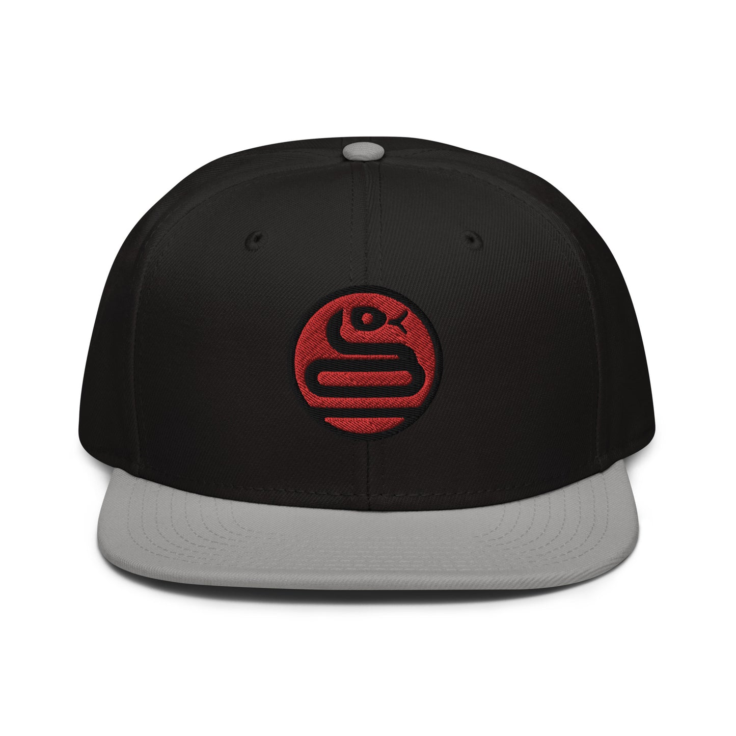 Snapback Hat "SNAKE" Red One Size adjustable,animal motif,bold design,iconic,knowledge,mystery,nature-inspired,predator,premium quality,resilience,snake,snapback hat,spirit animal,statement piece,stealth,street style,symbolism,transformation,unique design