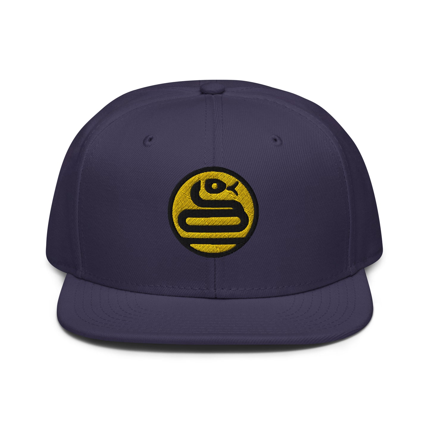 Snapback Hat "SNAKE" Gold One Size adjustable,animal motif,bold design,iconic,knowledge,mystery,nature-inspired,predator,premium quality,resilience,snake,snapback hat,spirit animal,statement piece,stealth,street style,symbolism,transformation,unique desig