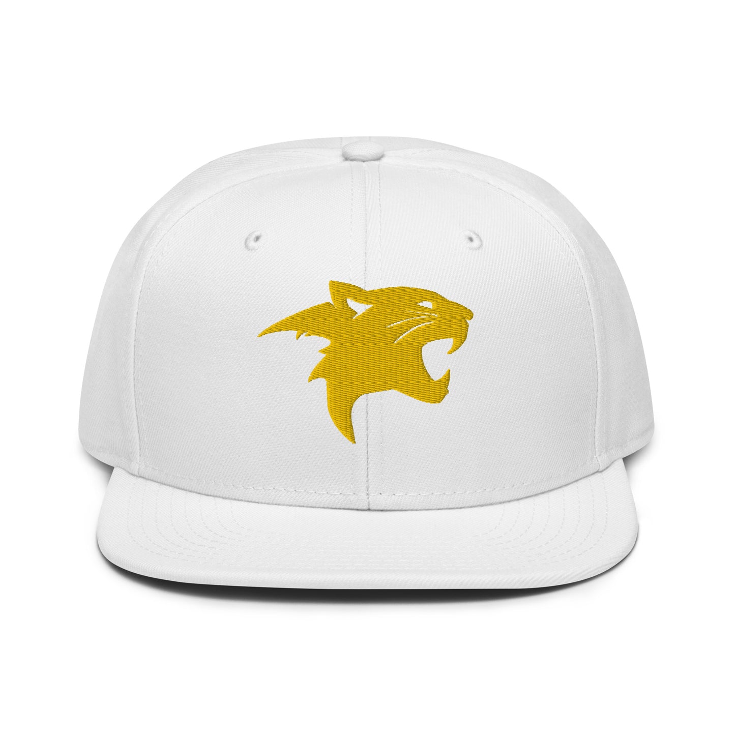 Snapback Hat "Panther Head" Gold One Size adjustable,agility,animal motif,beast mode,bold design,iconic,panther,power,premium quality,snapback hat,statement piece,stealth,street style,strength,unique design,unisex,wild