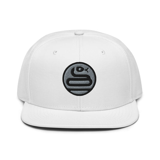 Snapback Hat "SNAKE" Grey One Size adjustable,animal motif,bold design,iconic,knowledge,mystery,nature-inspired,predator,premium quality,resilience,snake,snapback hat,spirit animal,statement piece,stealth,street style,symbolism,transformation,unique desig