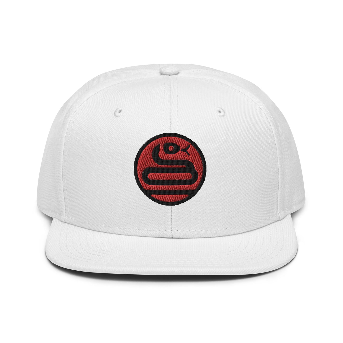 Snapback Hat "SNAKE" Red One Size adjustable,animal motif,bold design,iconic,knowledge,mystery,nature-inspired,predator,premium quality,resilience,snake,snapback hat,spirit animal,statement piece,stealth,street style,symbolism,transformation,unique design