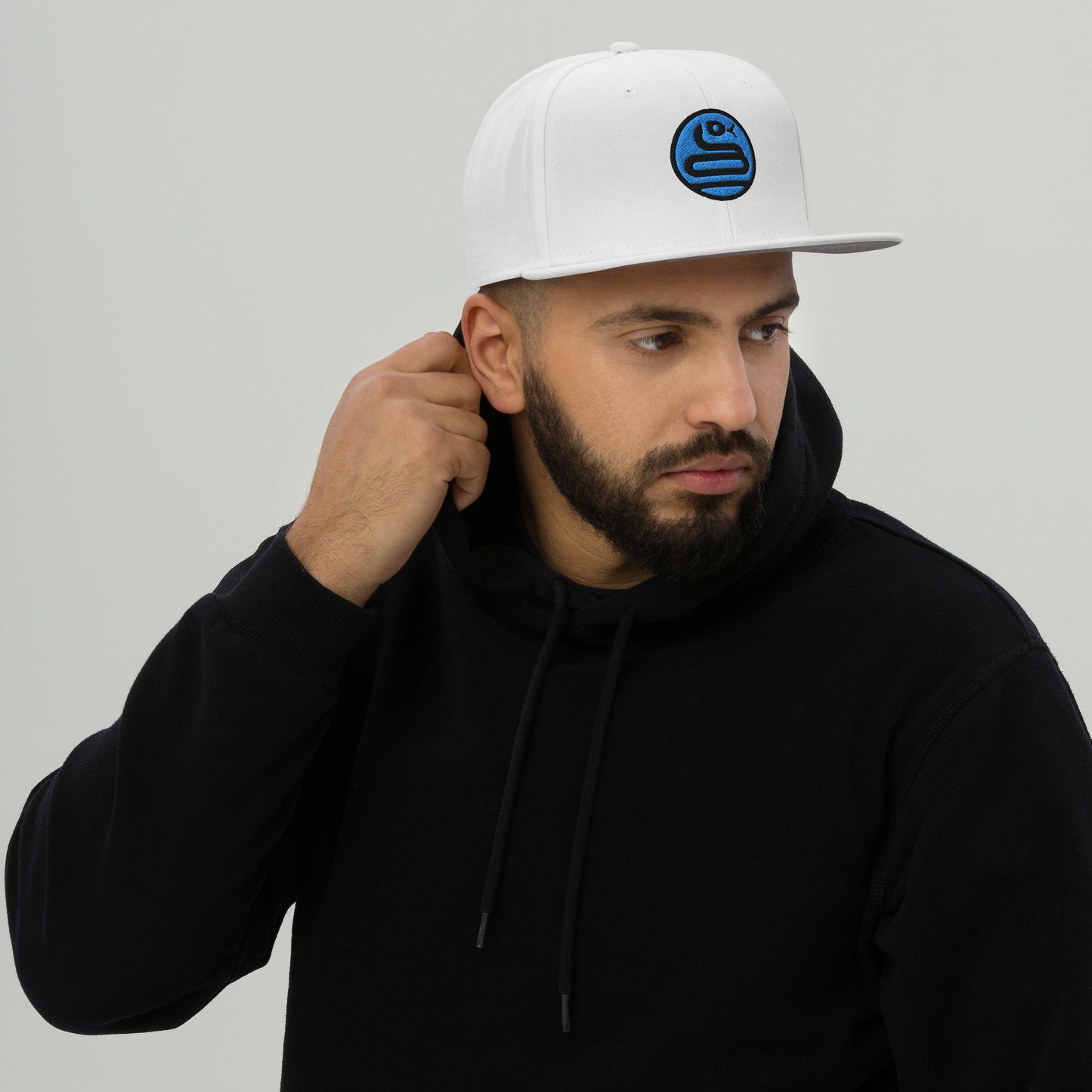 Snapback Hat "SNAKE" Blue One Size adjustable,animal motif,bold design,iconic,knowledge,mystery,nature-inspired,predator,premium quality,resilience,snake,snapback hat,spirit animal,statement piece,stealth,street style,symbolism,transformation,unique desig