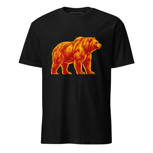 Bear Unisex T-Shirt 100% Cotton animal motif,animal print,bear,bold design,casual wear,endurance,freedom,motivational,nature spirit,nature-inspired,premium quality,resilience,statement piece,strength,T-shirt,unique design,unisex