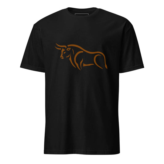 Bull Unisex T-Shirt 100% Cotton animal motif,animal print,bold design,bull,casual wear,endurance,freedom,motivational,nature-inspired,power,premium quality,resilience,spirit,statement piece,strength,T-shirt,unique design,unisex