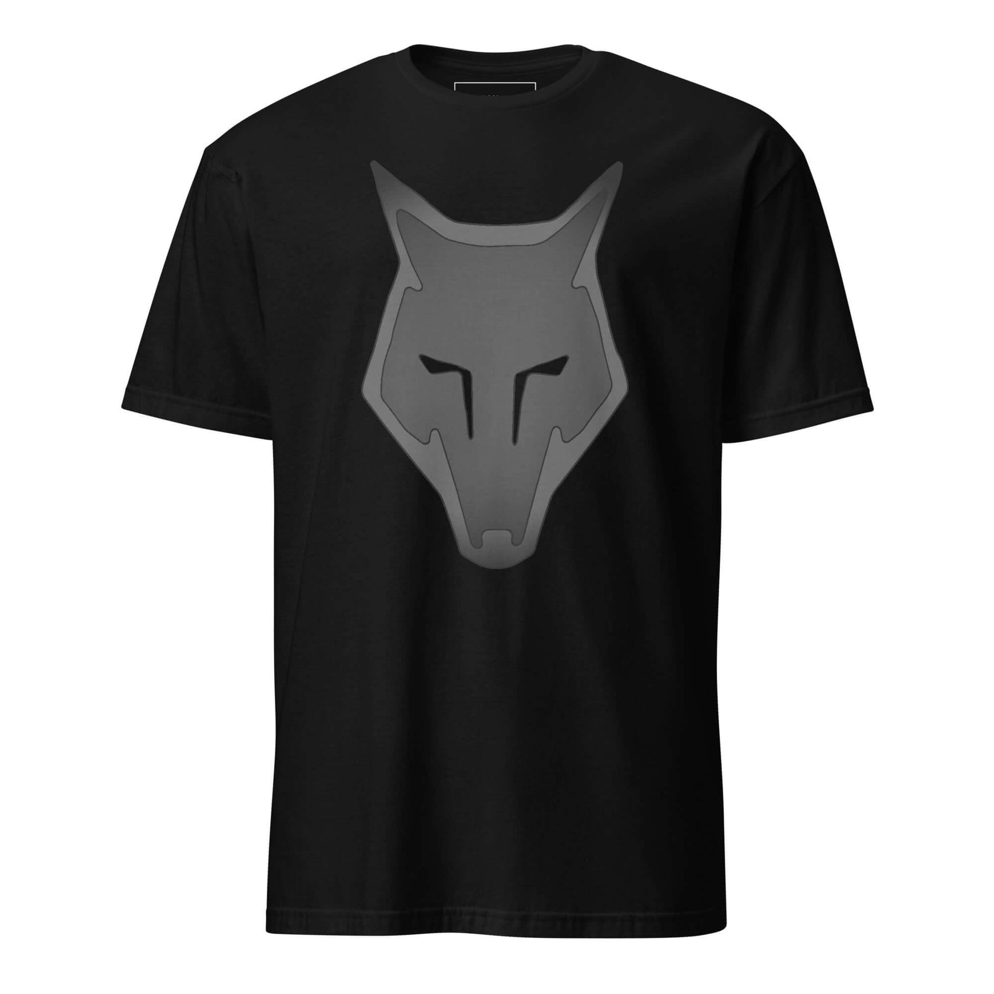 Wolf Logo "LOBO" Monochrome Unisex T-Shirt 100% Cotton alpha,animal motif,animal print,bold design,casual wear,courage,endurance,freedom,lone wolf,motivational,nature-inspired,predator,premium quality,resilience,statement piece,stealth,strength,survival,T