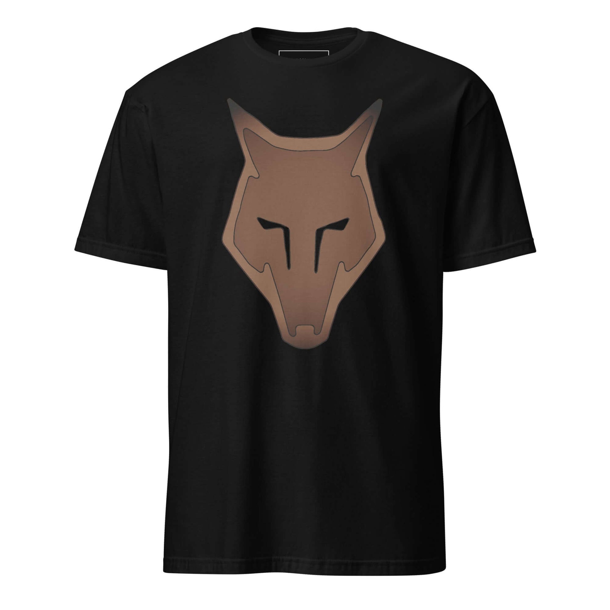 Wolf Logo "LOBO" Old Gold Unisex T-Shirt 100% Cotton alpha,animal motif,animal print,bold design,casual wear,courage,endurance,freedom,lone wolf,motivational,nature-inspired,predator,premium quality,resilience,statement piece,stealth,strength,survival,T-s