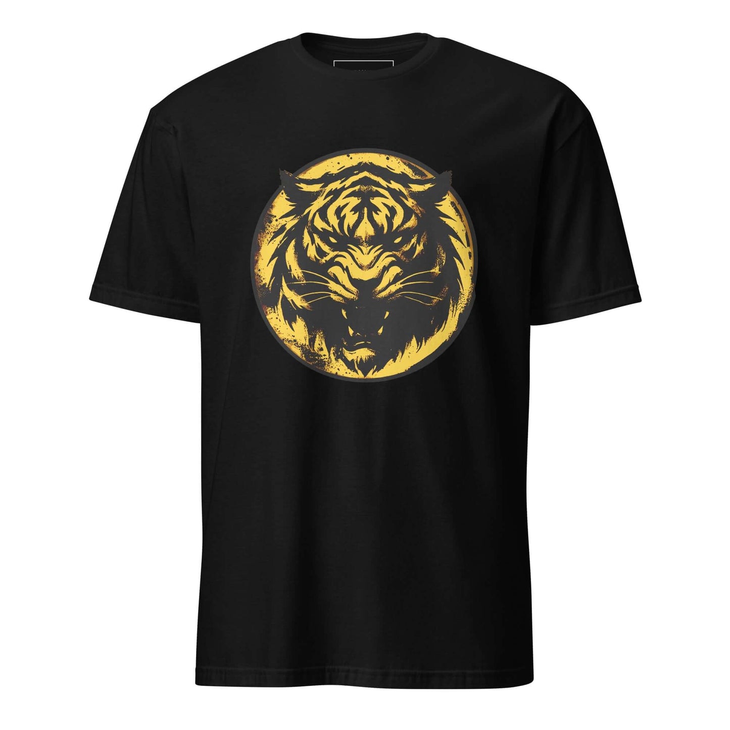 Furious Tiger Unisex T-Shirt 100% Cotton agility,animal motif,animal print,bold design,casual wear,courage,freedom,motivational,nature-inspired,power,predator,premium quality,resilience,statement piece,strength,T-shirt,tiger,unique design,unisex,untamed,w