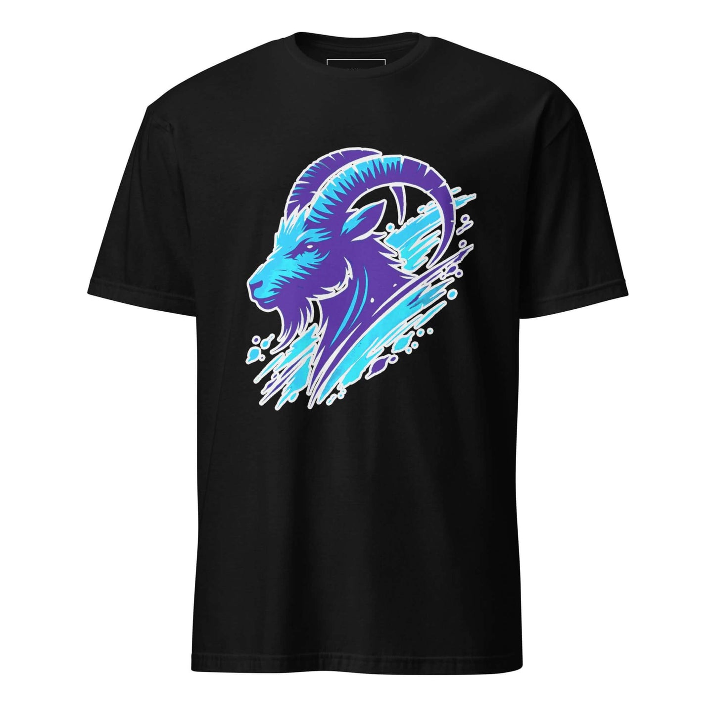 Capricorn Unisex T-Shirt 100% Cotton ambition,animal motif,animal print,bold design,capricorn,casual wear,freedom,goal-oriented,inner strength,motivational,mountain spirit,nature-inspired,perseverance,premium quality,resilience,statement piece,strength,su