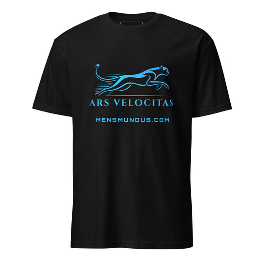 Cheetah "ARS VELOCITAS" Mensmundus Edition Unisex T-Shirt 100% Cotton agility,animal motif,animal print,bold design,casual wear,cheetah,endurance,freedom,motivational,nature-inspired,predator,premium quality,resilience,speed,statement piece,stealth,streng