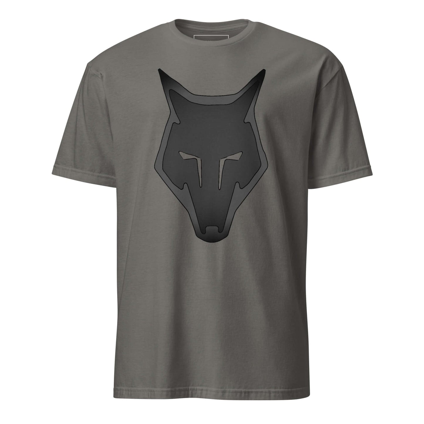 Wolf Logo "LOBO" Monochrome Unisex T-Shirt 100% Cotton alpha,animal motif,animal print,bold design,casual wear,courage,endurance,freedom,lone wolf,motivational,nature-inspired,predator,premium quality,resilience,statement piece,stealth,strength,survival,T