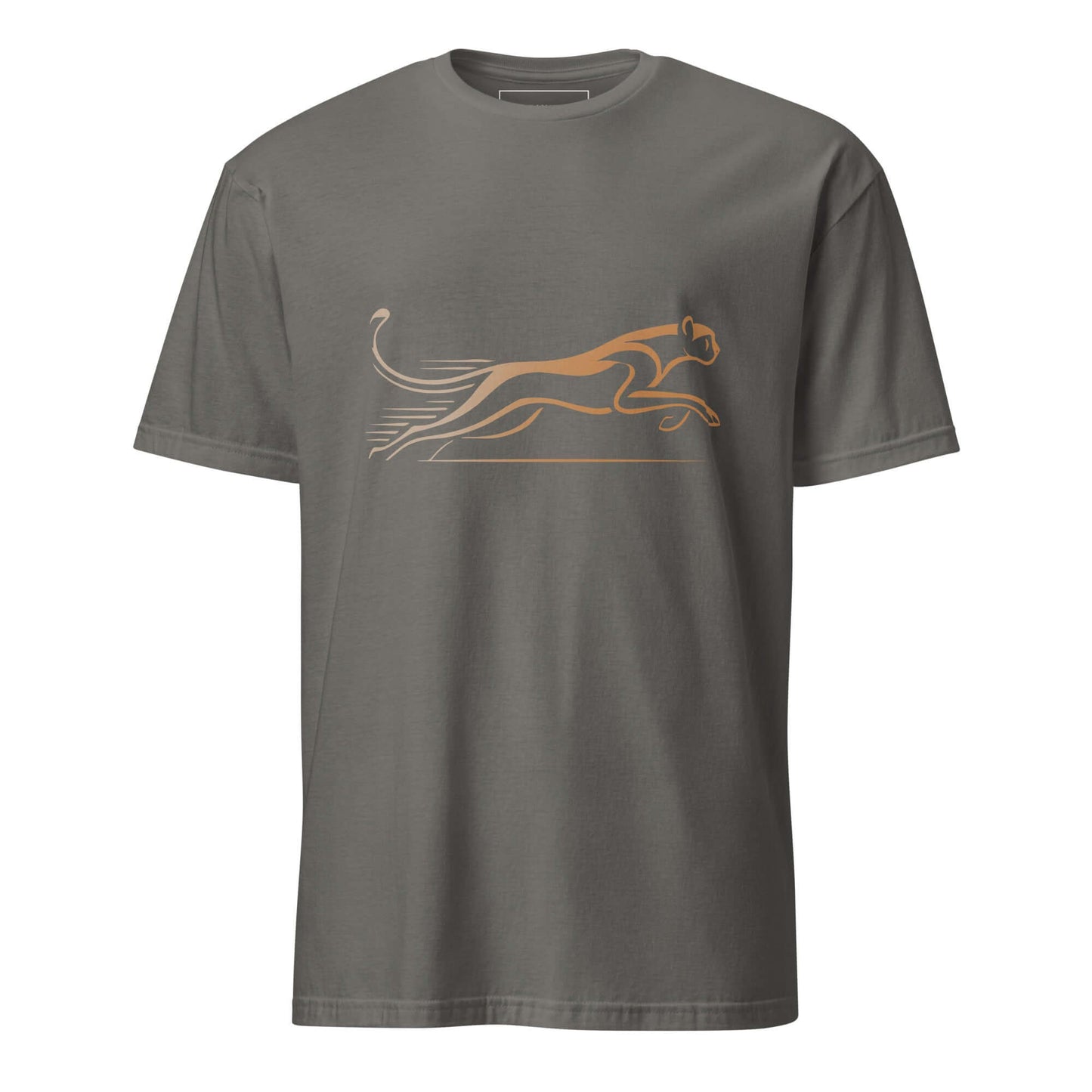 Cheetah "The Art of Speed" Gold Unisex T-Shirt 100% Cotton agility,animal motif,animal print,bold design,casual wear,cheetah,endurance,freedom,motivational,nature-inspired,predator,premium quality,resilience,speed,statement piece,stealth,strength,T-shirt,