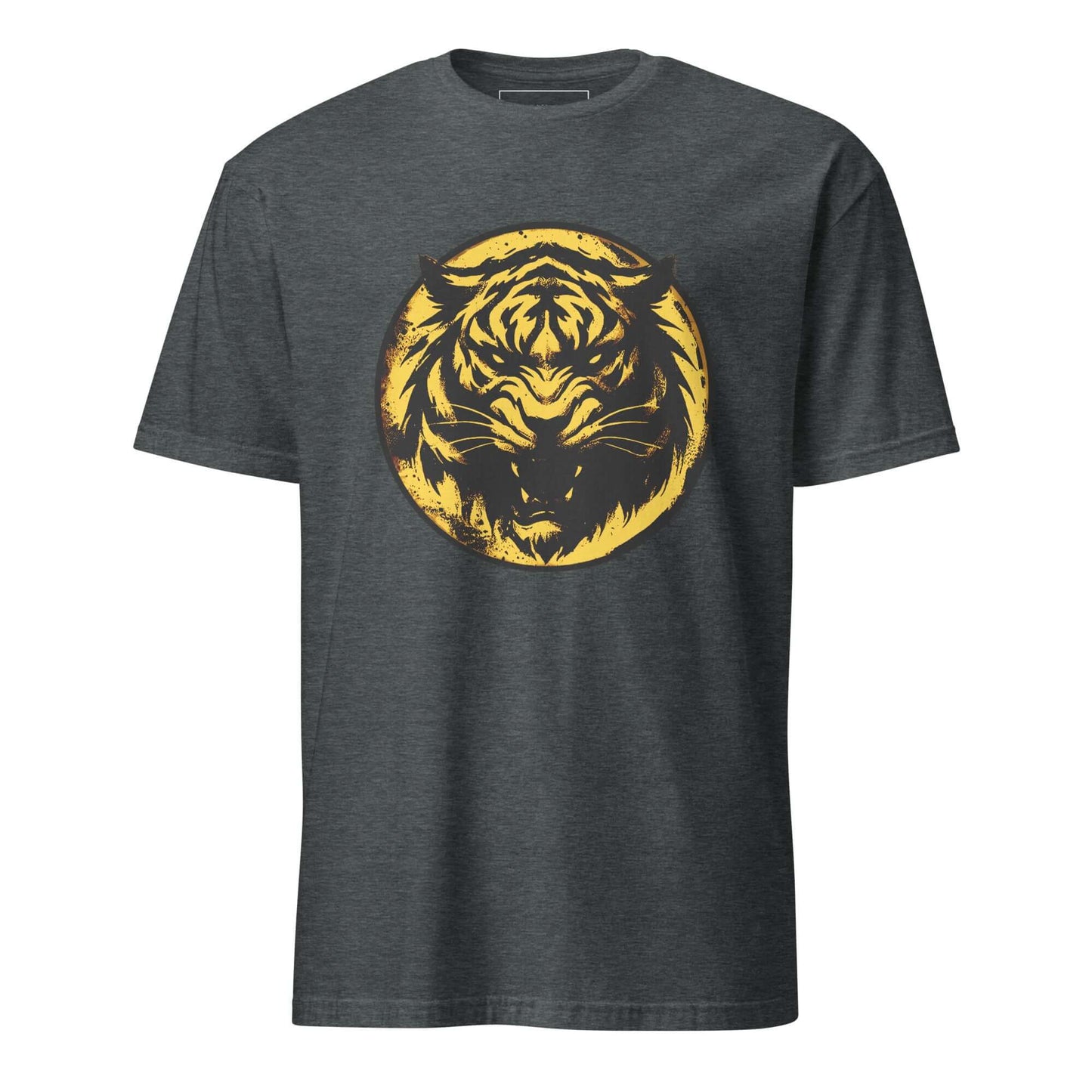 Furious Tiger Unisex T-Shirt 100% Cotton agility,animal motif,animal print,bold design,casual wear,courage,freedom,motivational,nature-inspired,power,predator,premium quality,resilience,statement piece,strength,T-shirt,tiger,unique design,unisex,untamed,w