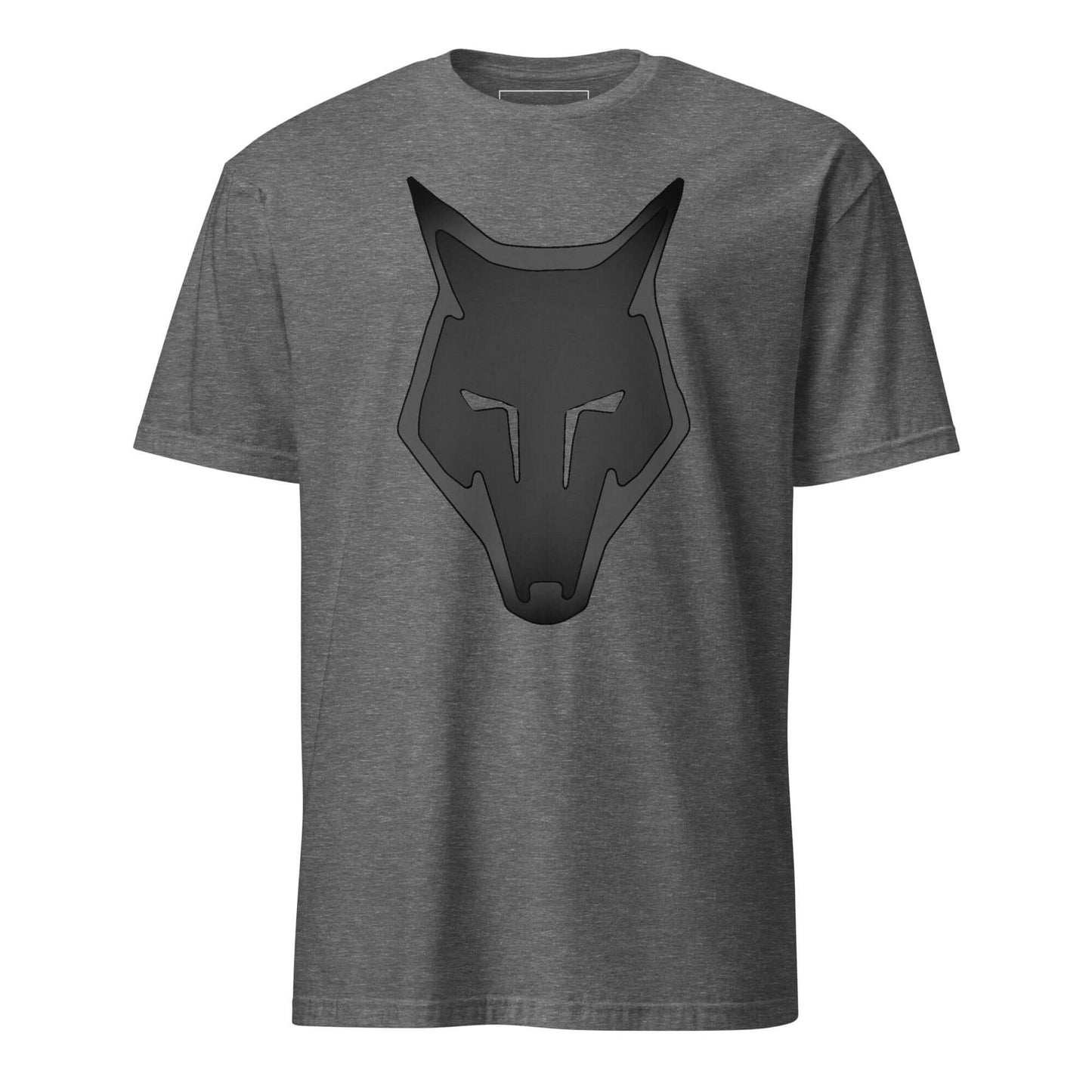 Wolf Logo "LOBO" Monochrome Unisex T-Shirt 100% Cotton alpha,animal motif,animal print,bold design,casual wear,courage,endurance,freedom,lone wolf,motivational,nature-inspired,predator,premium quality,resilience,statement piece,stealth,strength,survival,T