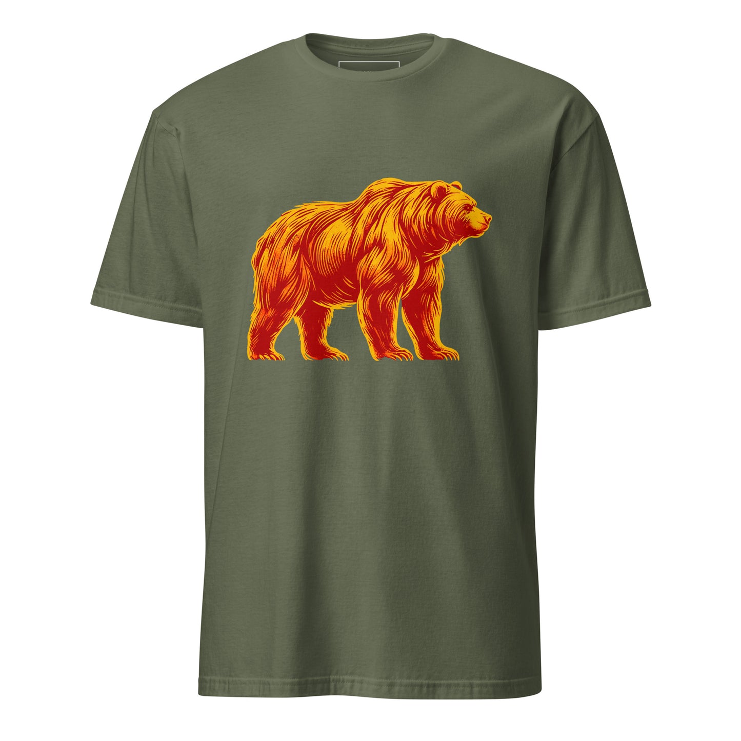 Bear Unisex T-Shirt 100% Cotton animal motif,animal print,bear,bold design,casual wear,endurance,freedom,motivational,nature spirit,nature-inspired,premium quality,resilience,statement piece,strength,T-shirt,unique design,unisex