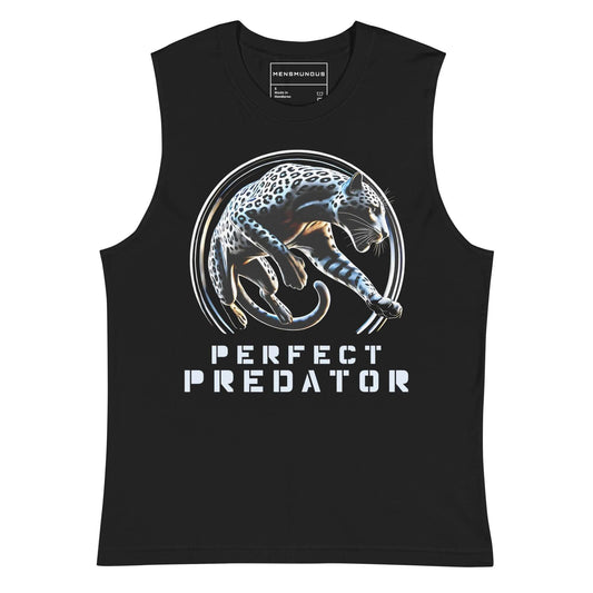 Leopard Muscle-Shirt "Perfect Predator" active wear,agility,animal motif,bold design,endurance,gym wear,iconic,leopard,motivational,muscle shirt,nature-inspired,power,predator,premium quality,resilience,stealth,strength,unique design,unisex,wild