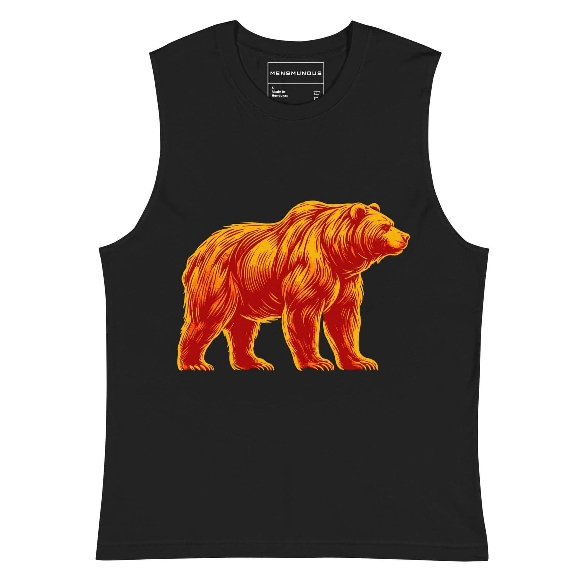 Bear Muscle-Shirt "Force of Nature 1" active wear,animal motif,bear,bold design,endurance,gym wear,iconic,motivational,muscle shirt,nature spirit,power,premium quality,resilience,strength,unique design,unisex