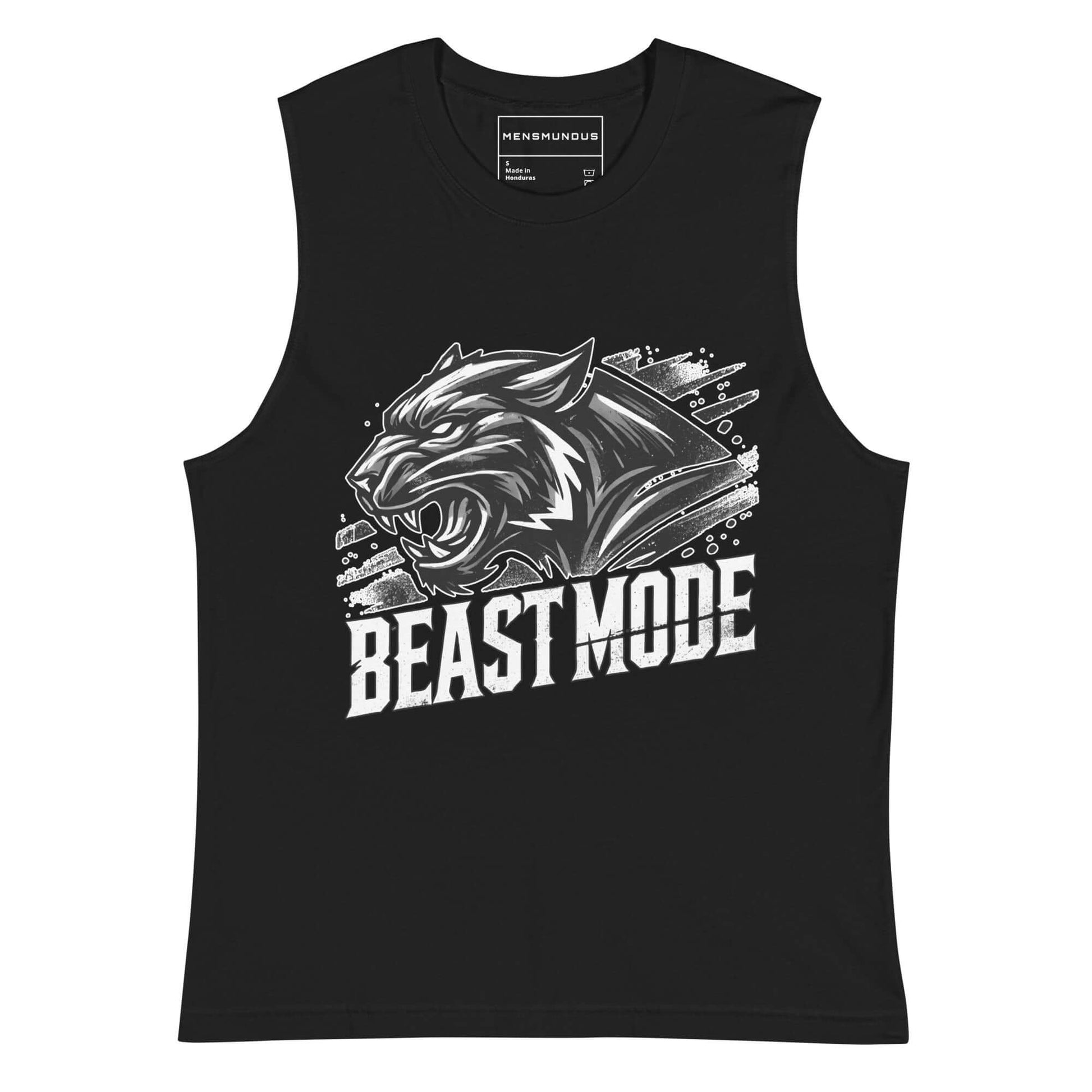 Panther Muscle-Shirt "Beast Mode" active wear,agility,animal motif,beast mode,bold design,endurance,gym wear,iconic,motivational,muscle shirt,panther,power,premium quality,resilience,stealth,strength,unique design,unisex,wild