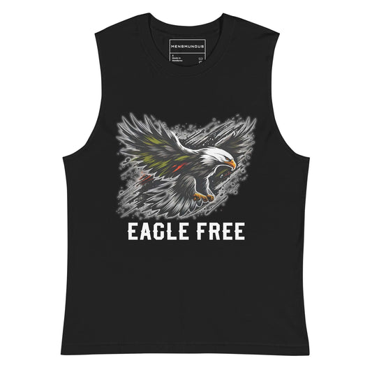 Eagle Muscle-Shirt "FREE" above all,active wear,animal motif,bold design,eagle,endurance,focus,freedom,gym wear,iconic,independence,motivational,muscle shirt,power,premium quality,resilience,soar,strength,unique design,unisex,vision