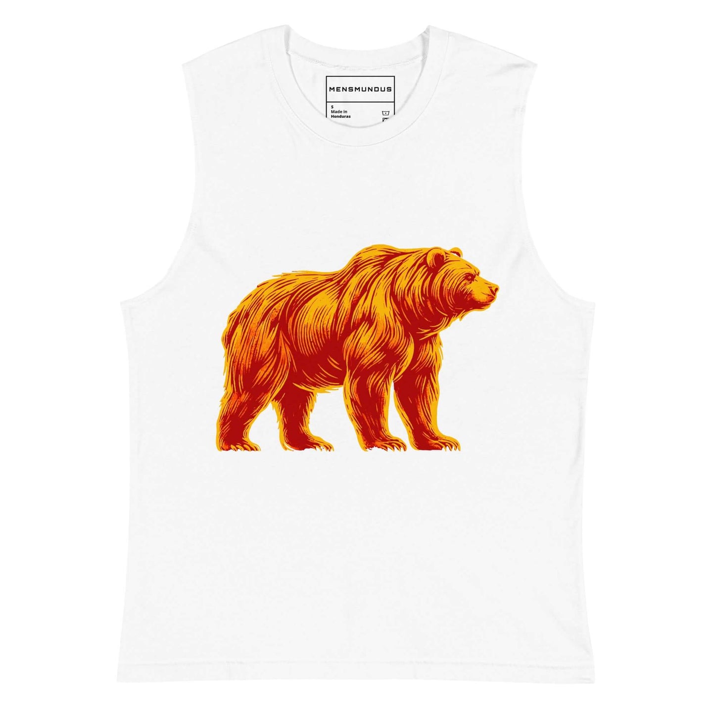 Bear Muscle-Shirt "Force of Nature 1" active wear,animal motif,bear,bold design,endurance,gym wear,iconic,motivational,muscle shirt,nature spirit,power,premium quality,resilience,strength,unique design,unisex