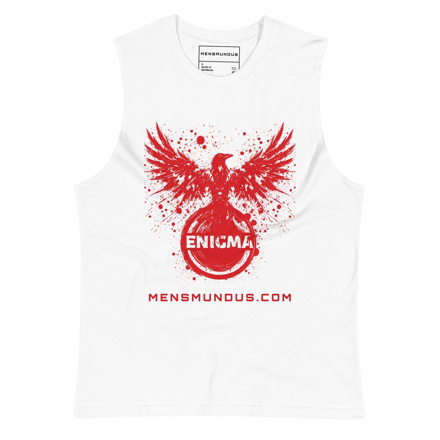 Raven "Enigma" Mensmundus Edition Muscle-Shirt active wear,animal motif,bold design,endurance,enigma,freedom,gym wear,iconic,motivational,muscle shirt,mystery,power,premium quality,raven,resilience,strength,transformation,unique design,unisex