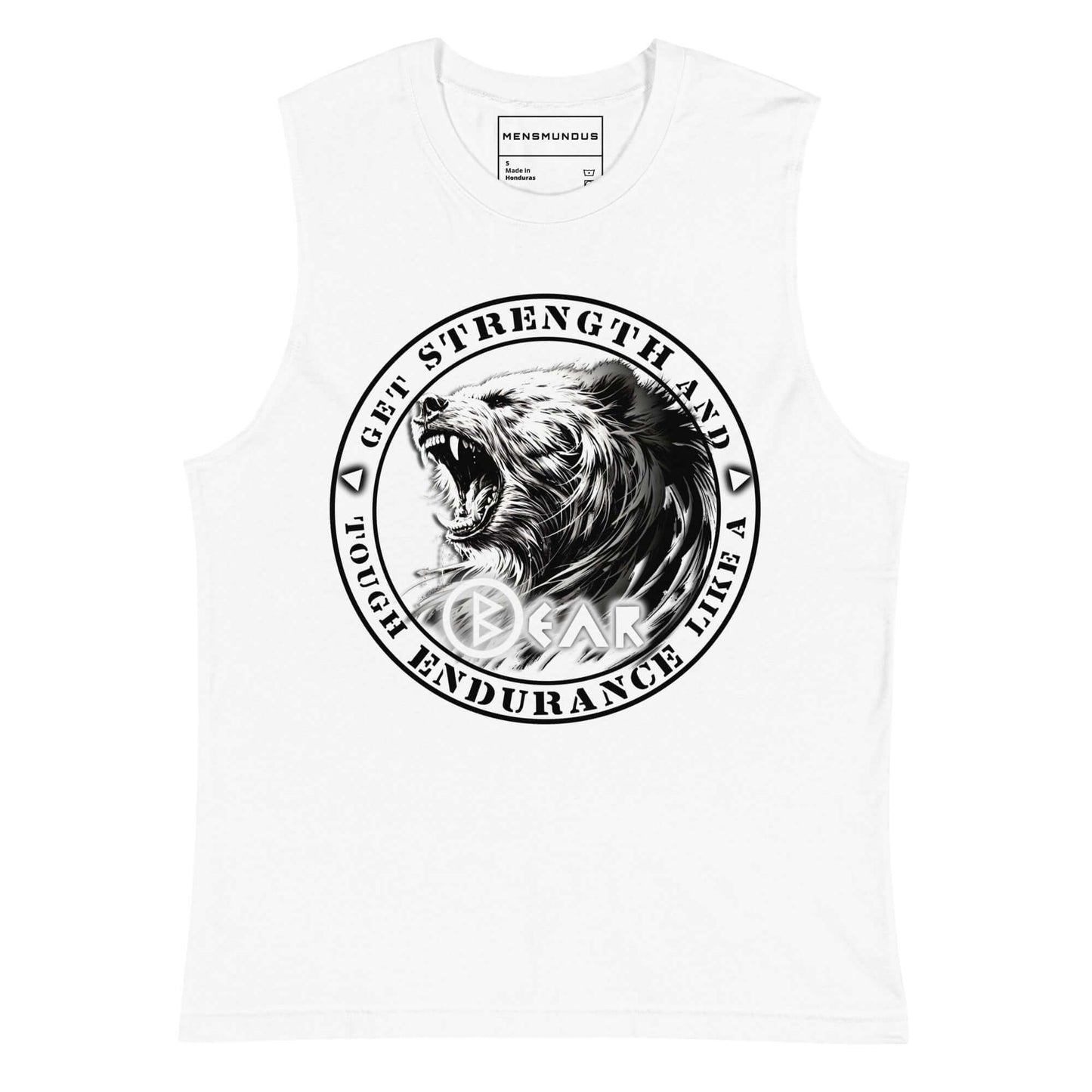 Bear Muscle-Shirt "BERKANA" active wear,animal motif,bear,bold design,endurance,gym wear,iconic,motivational,muscle shirt,nature spirit,power,premium quality,resilience,strength,unique design,unisex