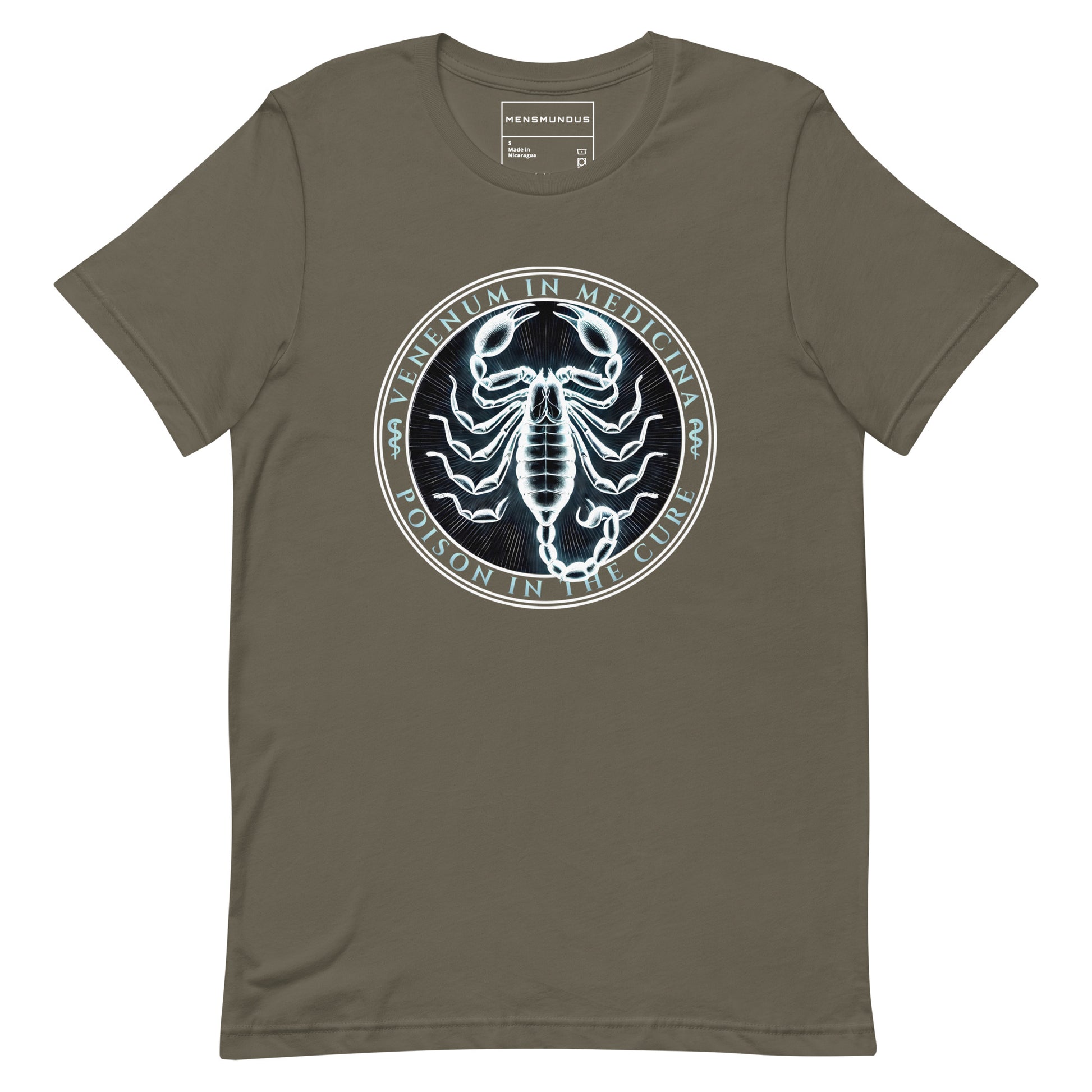 Scorpion Unisex T-Shirt "Poison in the cure" Premium 100% Cotton animal motif,athletic fit,bold design,cure,duality,endurance,fitted design,freedom,motivational,mystery,nature-inspired,poison,power,premium quality,resilience,scorpion,strength,T-shirt,uniq