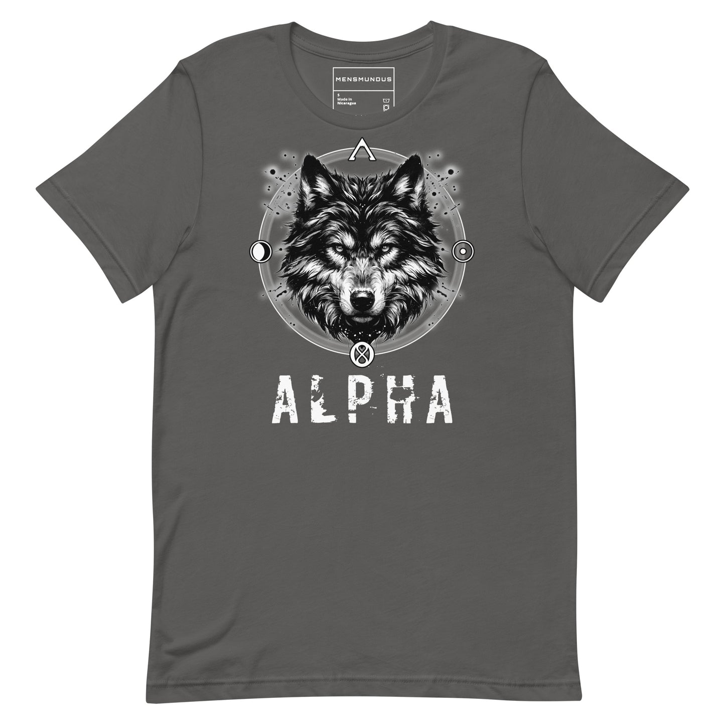 Wolf Unisex T-Shirt "Alpha" Premium 100% Cotton alpha,animal motif,athletic fit,bold design,endurance,fitted design,freedom,leadership,lone wolf,motivational,nature-inspired,power,premium quality,spirit animal,T-shirt,unique design,unisex,wolf