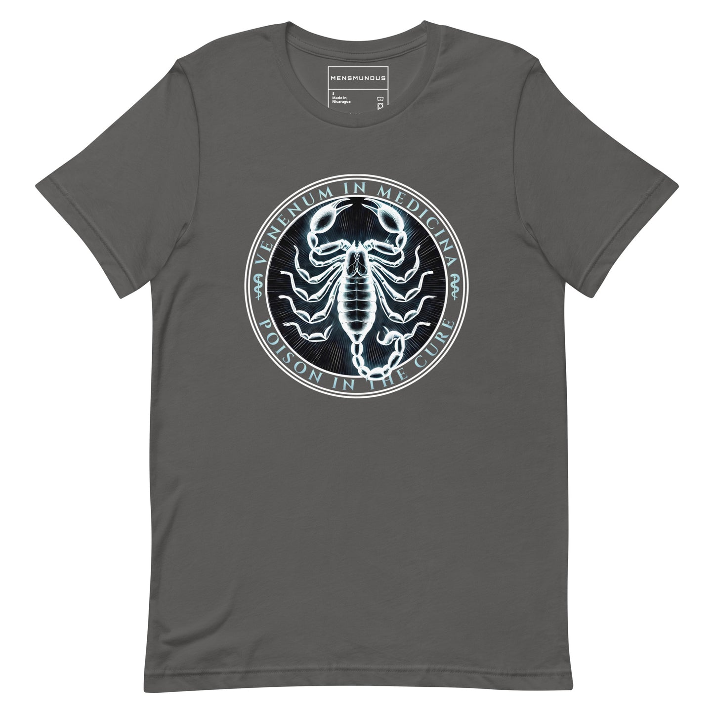 Scorpion Unisex T-Shirt "Poison in the cure" Premium 100% Cotton animal motif,athletic fit,bold design,cure,duality,endurance,fitted design,freedom,motivational,mystery,nature-inspired,poison,power,premium quality,resilience,scorpion,strength,T-shirt,uniq