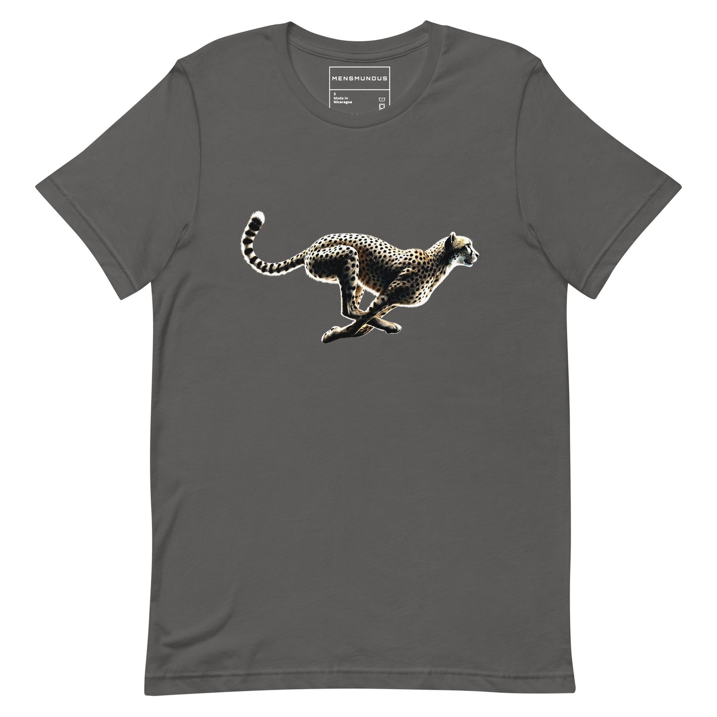 Cheetah Unisex T-Shirt "Sprint" Premium 100% Cotton agility,animal motif,athletic fit,bold design,cheetah,endurance,fitted design,freedom,motivational,nature-inspired,power,predator,premium quality,resilience,speed,stealth,strength,T-shirt,unique design,u