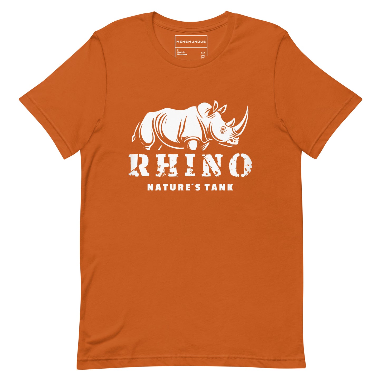 Rhino Unisex T-Shirt "Natures Tank" Premium 100% Cotton animal motif,athletic fit,bold design,courage,endurance,fitted design,freedom,motivational,nature,nature-inspired,power,premium quality,protector,resilience,rhino,stability,strength,T-shirt,unique de