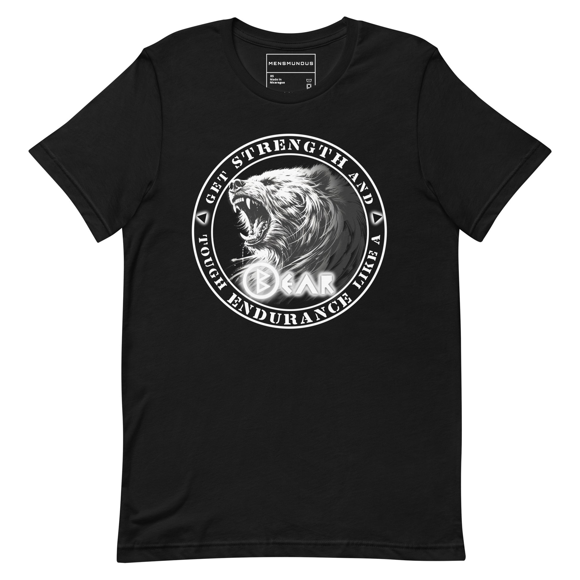 Bear Unisex T-Shirt "BERKANA" Premium 100% Cotton animal motif,athletic fit,bear,bold design,endurance,fitted design,freedom,motivational,nature spirit,nature-inspired,power,premium quality,resilience,strength,T-shirt,unique design,unisex