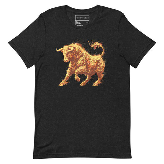 Bull Unisex T-Shirt "Molten Power" Premium 100% Cotton animal motif,athletic fit,bold design,bull,endurance,fitted design,freedom,motivational,nature-inspired,power,premium quality,resilience,spirit,strength,T-shirt,unique design,unisex