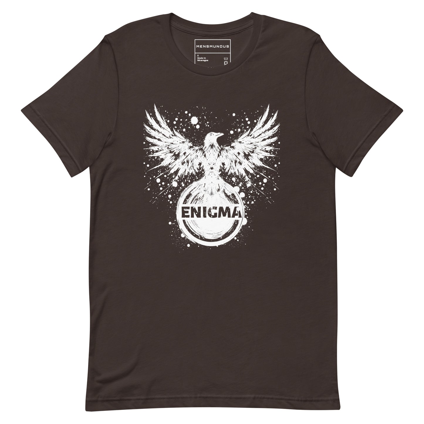 Raven Unisex T-Shirt "ENIGMA" Premium 100% Cotton animal motif,athletic fit,bold design,endurance,enigma,fitted design,freedom,motivational,mystery,nature-inspired,power,premium quality,raven,T-shirt,transformation,unique design,unisex