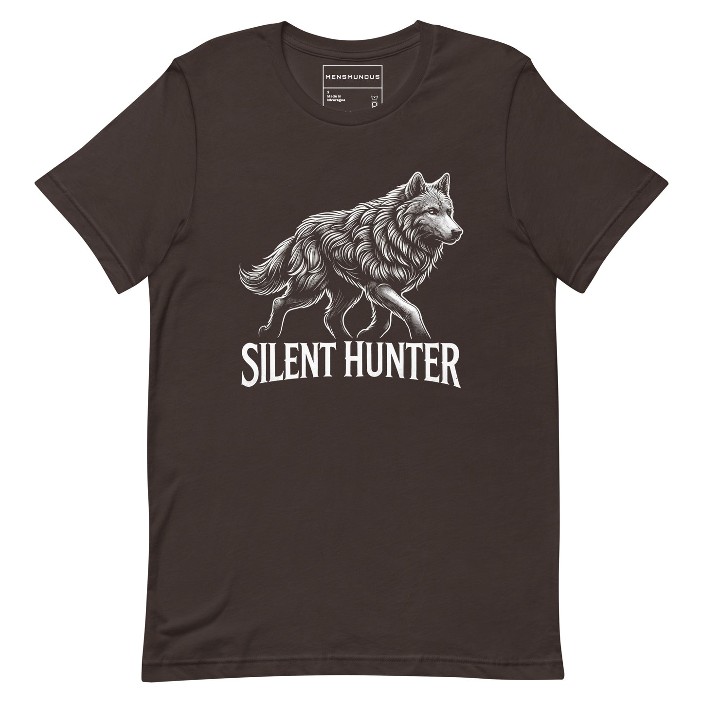 Wolf Unisex T-Shirt "Silent Hunter" Premium 100% Cotton agility,animal motif,athletic fit,bold design,endurance,fitted design,freedom,hunter,motivational,nature-inspired,power,premium quality,resilience,silent,stealth,strength,T-shirt,unique design,unisex