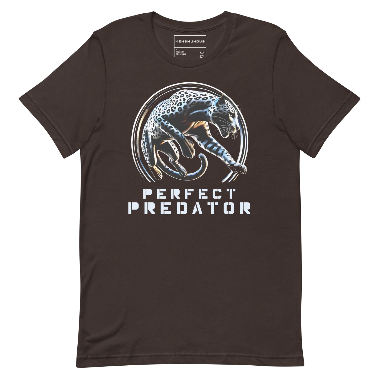 Leopard Unisex T-Shirt "Perfect Predator" Premium 100% Cotton agility,animal motif,athletic fit,bold design,endurance,fitted design,freedom,leopard,motivational,nature-inspired,power,predator,premium quality,resilience,stealth,strength,T-shirt,unique desi