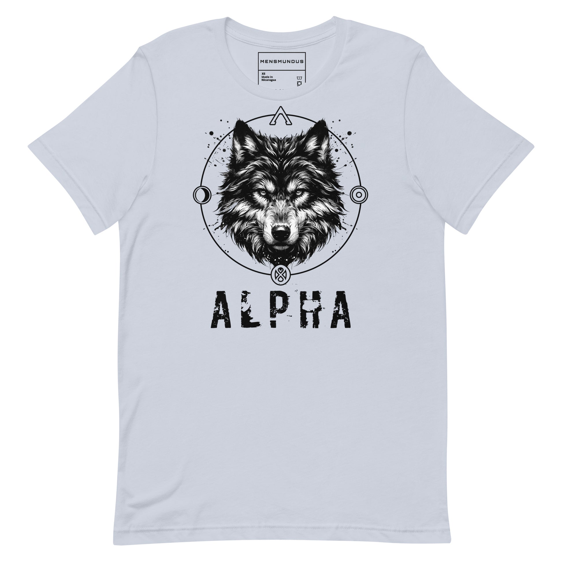 Wolf Unisex T-Shirt "Alpha" Premium 100% Cotton alpha,animal motif,athletic fit,bold design,endurance,fitted design,freedom,leadership,lone wolf,motivational,nature-inspired,power,premium quality,spirit animal,T-shirt,unique design,unisex,wolf