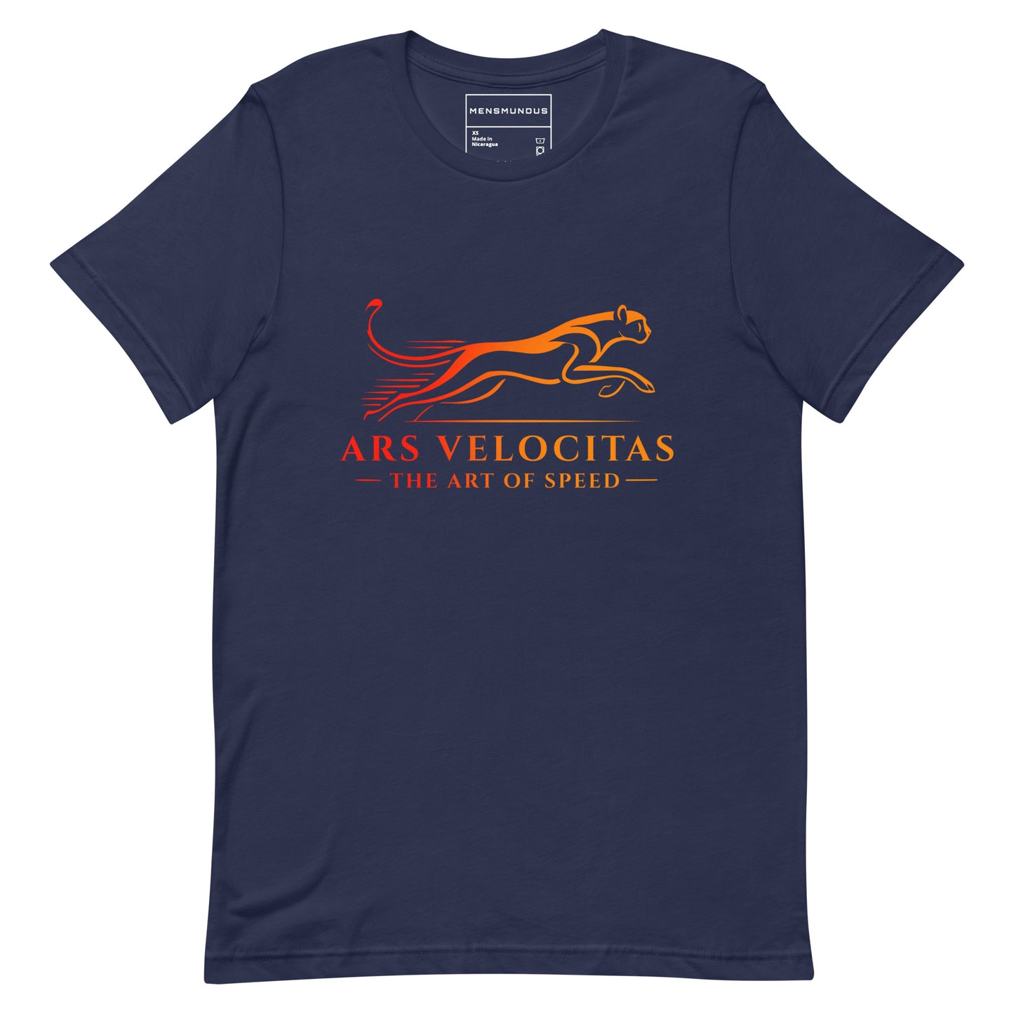 Cheetah "ARS VELOCITAS" Unisex T-Shirt Premium 100% Cotton agility,animal motif,athletic fit,bold design,cheetah,endurance,fitted design,freedom,motivational,nature-inspired,power,predator,premium quality,resilience,speed,stealth,strength,T-shirt,unique d