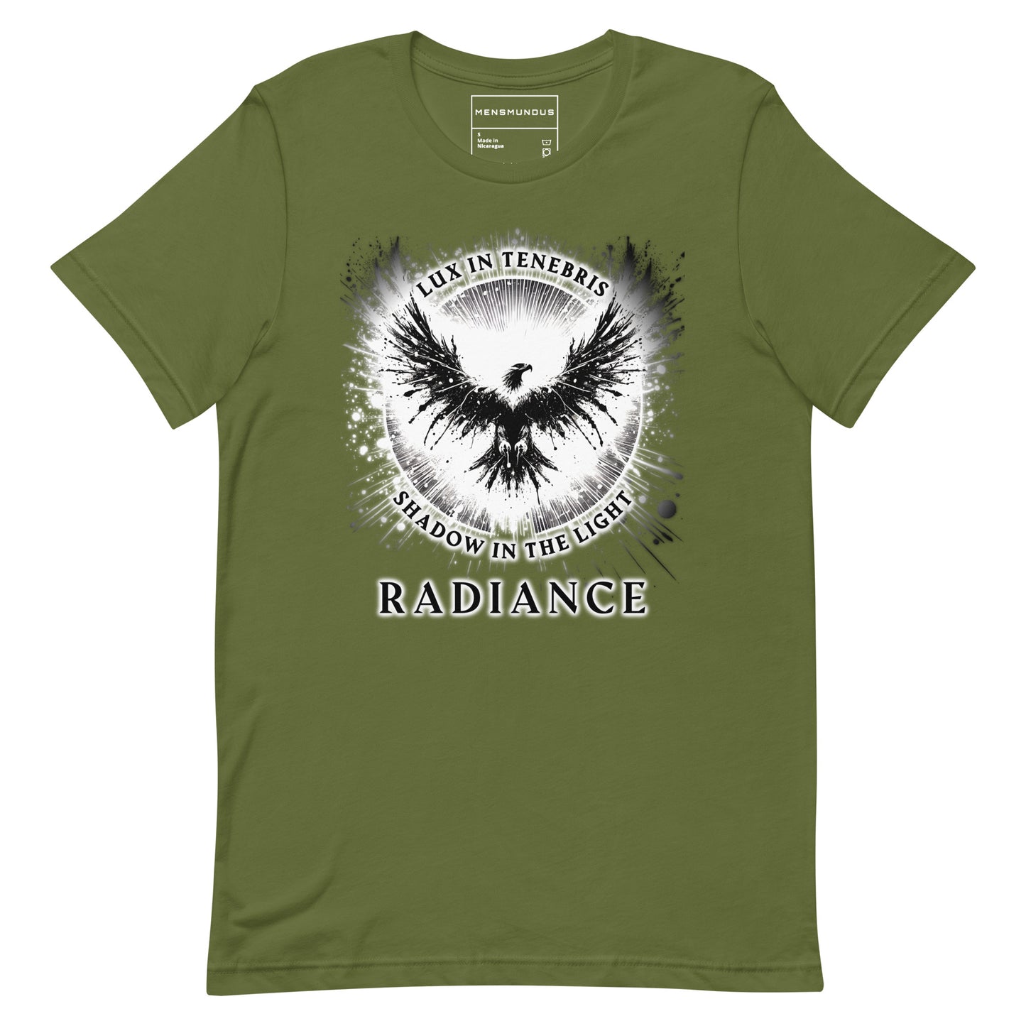 Eagle Unisex T-Shirt "Radiance" Premium 100% Cotton above all,animal motif,athletic fit,bold design,eagle,endurance,fitted design,focus,freedom,independence,motivational,nature-inspired,power,premium quality,resilience,soar,strength,T-shirt,unique design,