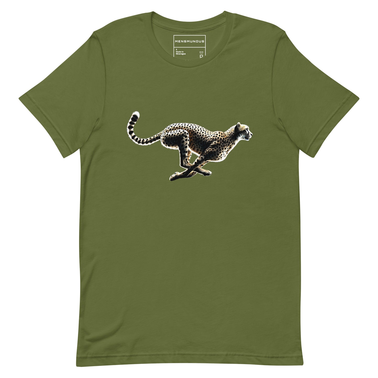 Cheetah Unisex T-Shirt "Sprint" Premium 100% Cotton agility,animal motif,athletic fit,bold design,cheetah,endurance,fitted design,freedom,motivational,nature-inspired,power,predator,premium quality,resilience,speed,stealth,strength,T-shirt,unique design,u