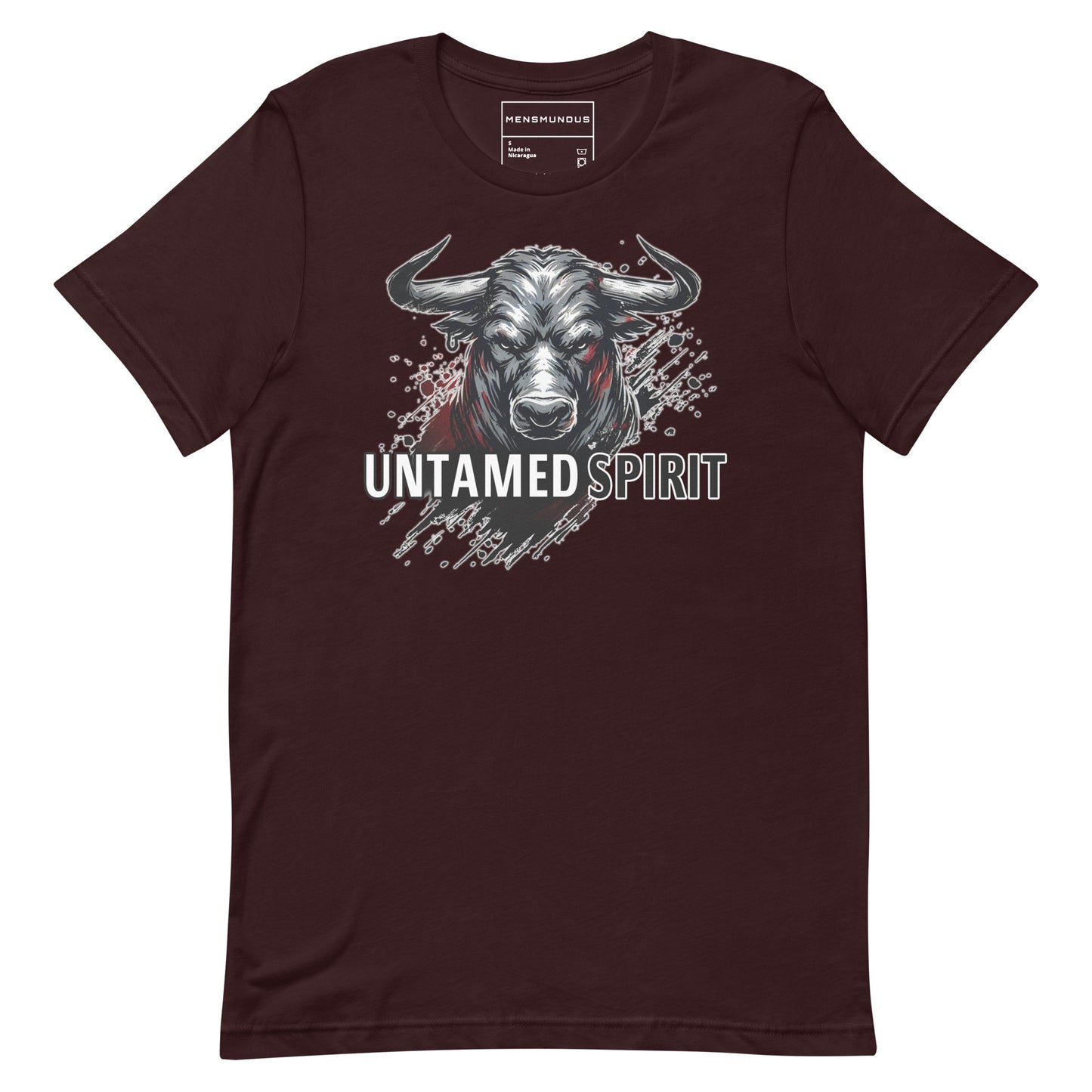 Bull Unisex T-Shirt "Untamed Spirit" Premium 100% Cotton animal motif,athletic fit,bold design,bull,endurance,fitted design,freedom,motivational,nature-inspired,power,premium quality,resilience,spirit,strength,T-shirt,unique design,unisex