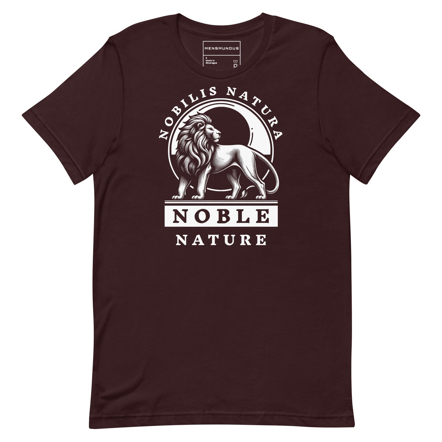 Lion Unisex T-Shirt "Noble nature" Premium 100% Cotton animal motif,athletic fit,bold design,courage,endurance,fitted design,freedom,leadership,lion,majesty,motivational,nature,nature-inspired,noble,power,premium quality,strength,T-shirt,unique design,uni