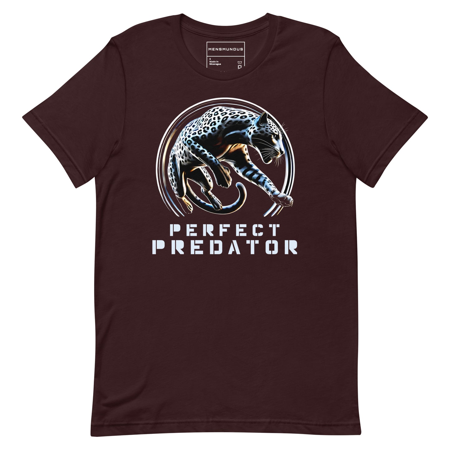 Leopard Unisex T-Shirt "Perfect Predator" Premium 100% Cotton agility,animal motif,athletic fit,bold design,endurance,fitted design,freedom,leopard,motivational,nature-inspired,power,predator,premium quality,resilience,stealth,strength,T-shirt,unique desi