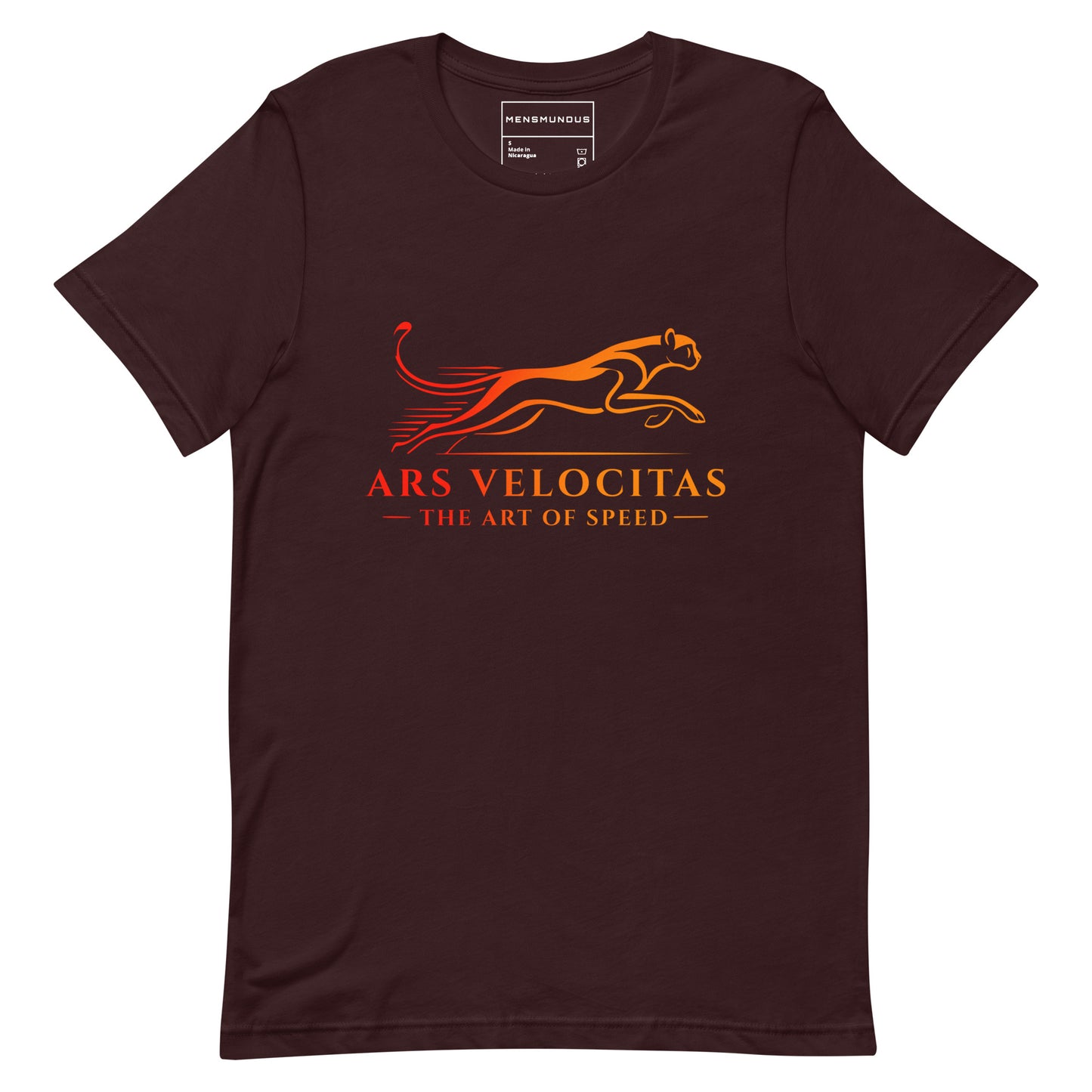 Cheetah "ARS VELOCITAS" Unisex T-Shirt Premium 100% Cotton agility,animal motif,athletic fit,bold design,cheetah,endurance,fitted design,freedom,motivational,nature-inspired,power,predator,premium quality,resilience,speed,stealth,strength,T-shirt,unique d