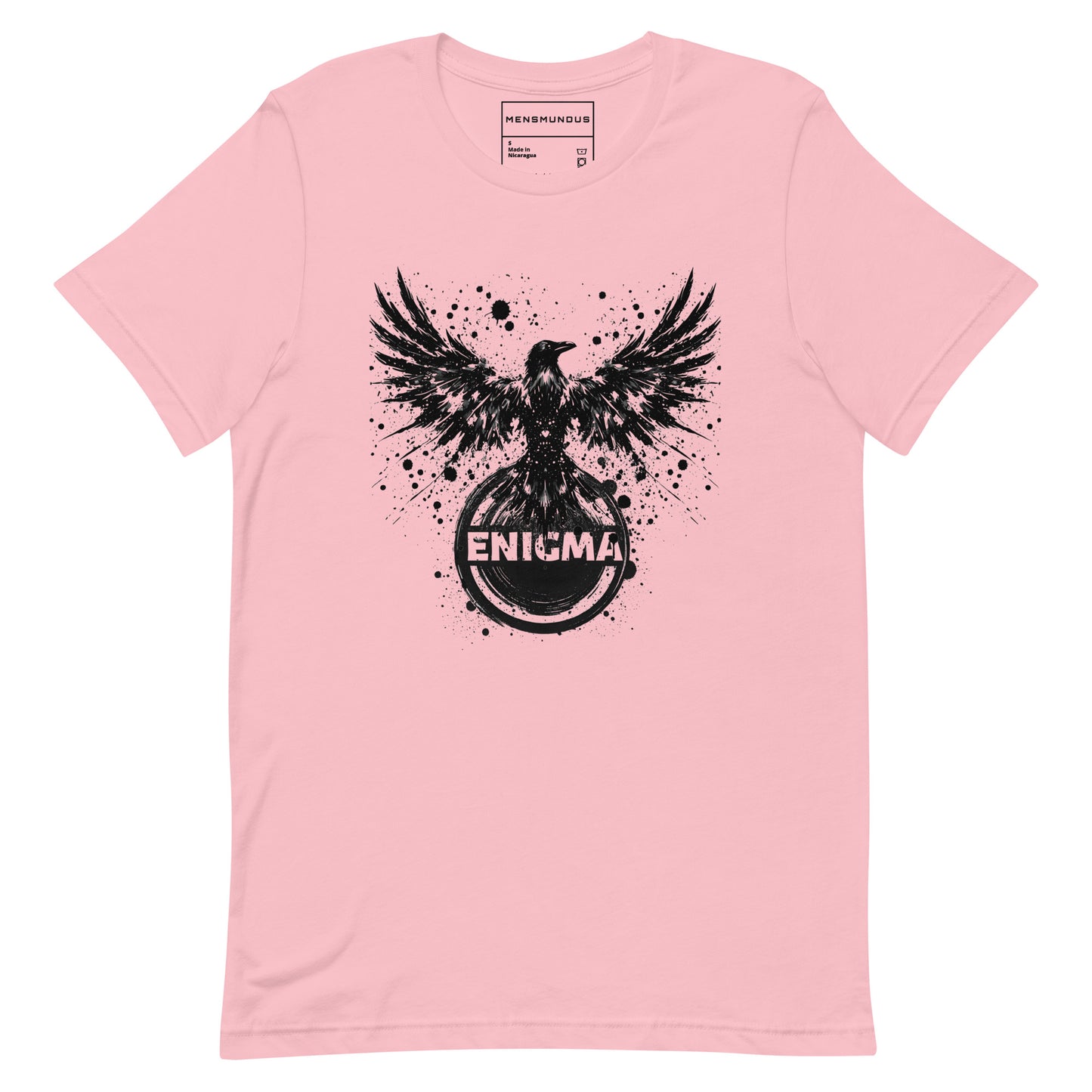 Raven Unisex T-Shirt "ENIGMA" Premium 100% Cotton animal motif,athletic fit,bold design,endurance,enigma,fitted design,freedom,motivational,mystery,nature-inspired,power,premium quality,raven,T-shirt,transformation,unique design,unisex