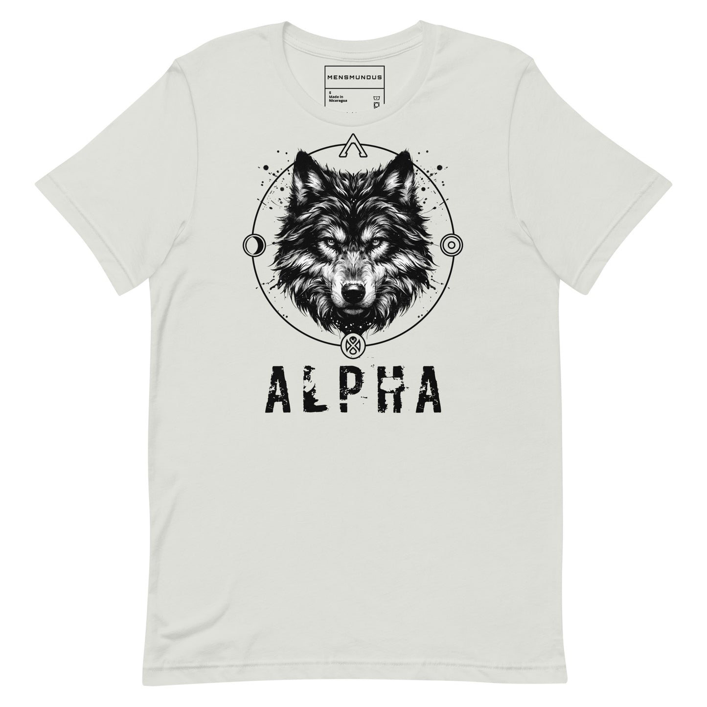 Wolf Unisex T-Shirt "Alpha" Premium 100% Cotton alpha,animal motif,athletic fit,bold design,endurance,fitted design,freedom,leadership,lone wolf,motivational,nature-inspired,power,premium quality,spirit animal,T-shirt,unique design,unisex,wolf