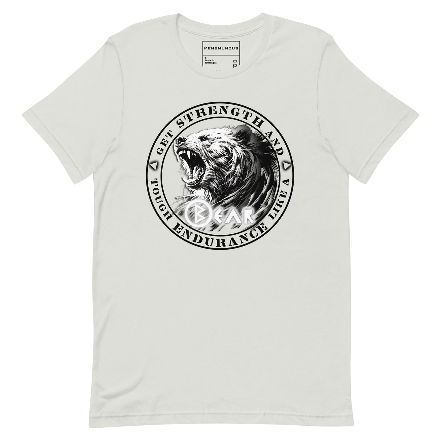 Bear Unisex T-Shirt "BERKANA" Premium 100% Cotton animal motif,athletic fit,bear,bold design,endurance,fitted design,freedom,motivational,nature spirit,nature-inspired,power,premium quality,resilience,strength,T-shirt,unique design,unisex