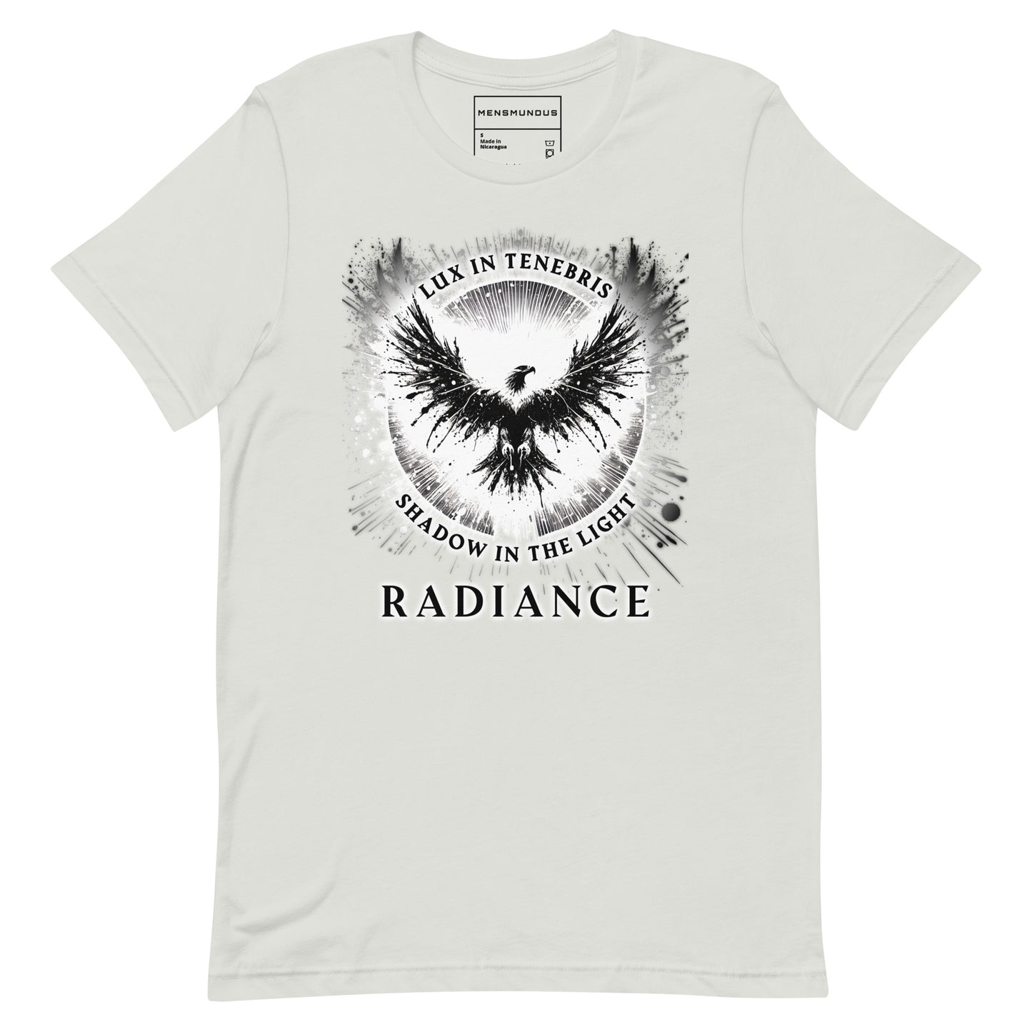 Eagle Unisex T-Shirt "Radiance" Premium 100% Cotton above all,animal motif,athletic fit,bold design,eagle,endurance,fitted design,focus,freedom,independence,motivational,nature-inspired,power,premium quality,resilience,soar,strength,T-shirt,unique design,