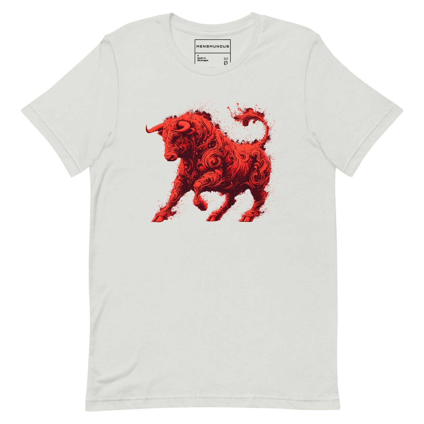 Bull Unisex T-Shirt "Molten Power" Premium 100% Cotton animal motif,athletic fit,bold design,bull,endurance,fitted design,freedom,motivational,nature-inspired,power,premium quality,resilience,spirit,strength,T-shirt,unique design,unisex