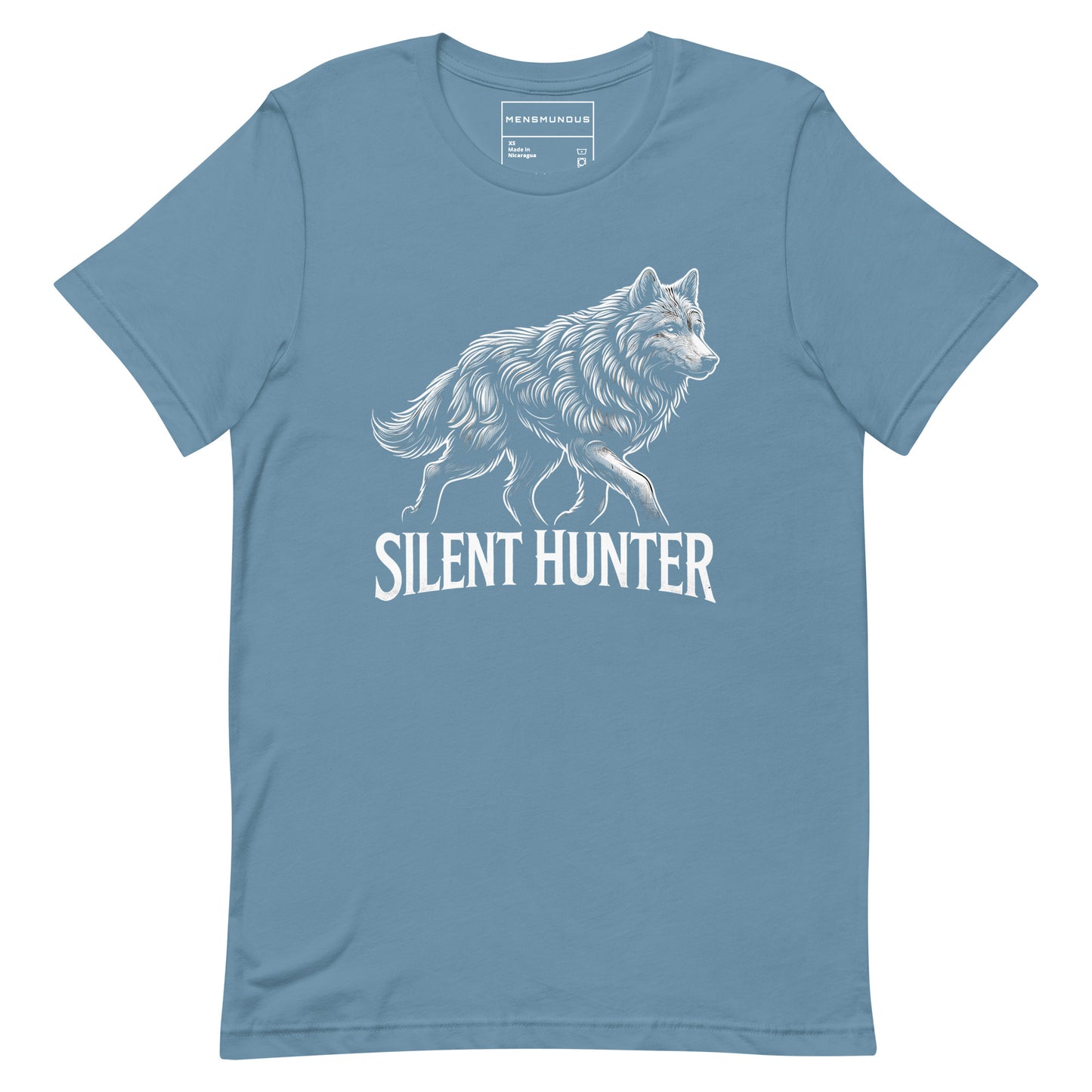 Wolf Unisex T-Shirt "Silent Hunter" Premium 100% Cotton agility,animal motif,athletic fit,bold design,endurance,fitted design,freedom,hunter,motivational,nature-inspired,power,premium quality,resilience,silent,stealth,strength,T-shirt,unique design,unisex