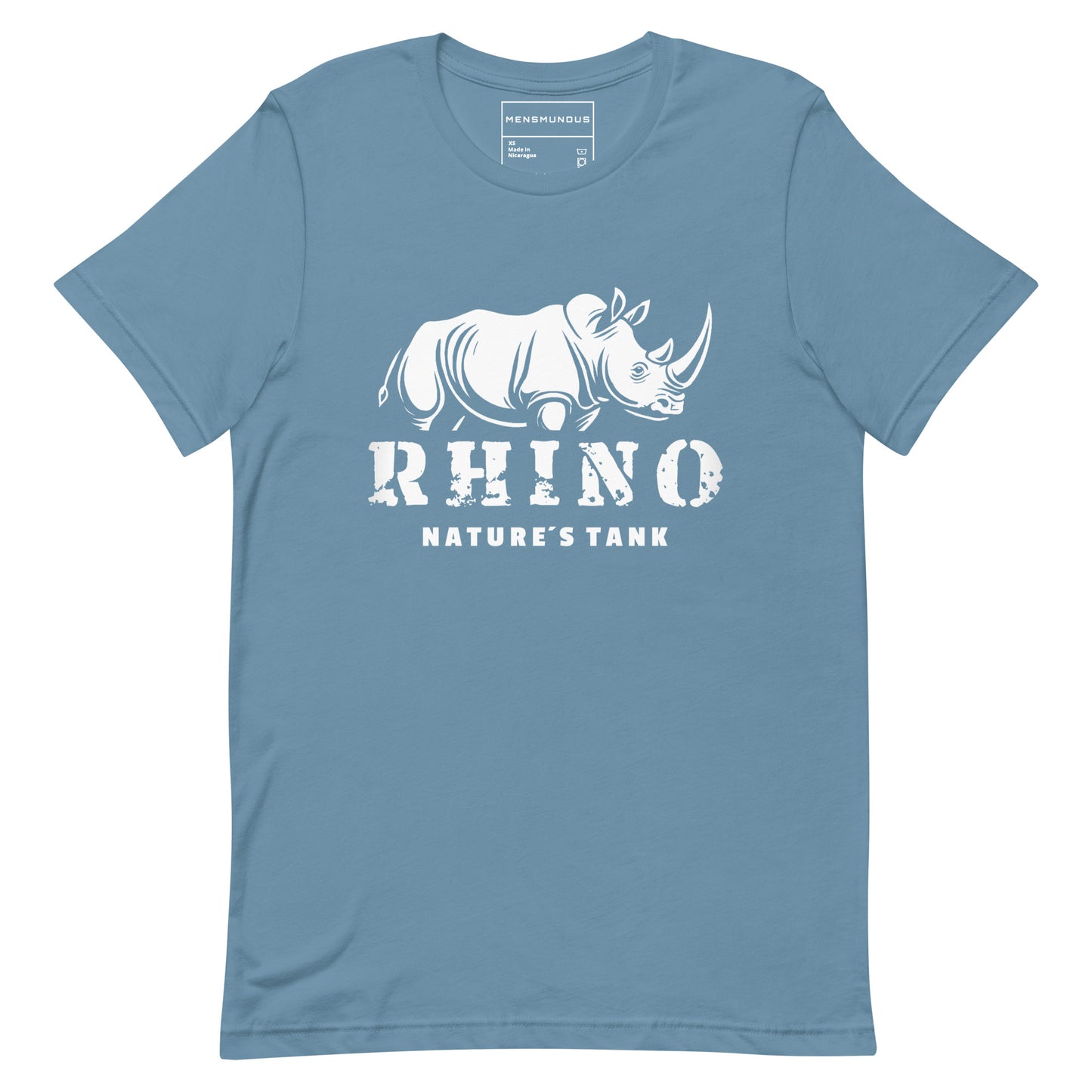 Rhino Unisex T-Shirt "Natures Tank" Premium 100% Cotton animal motif,athletic fit,bold design,courage,endurance,fitted design,freedom,motivational,nature,nature-inspired,power,premium quality,protector,resilience,rhino,stability,strength,T-shirt,unique de